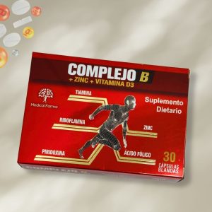 Complejo B suplemento dietario en cápsulas blandas Medical Farma